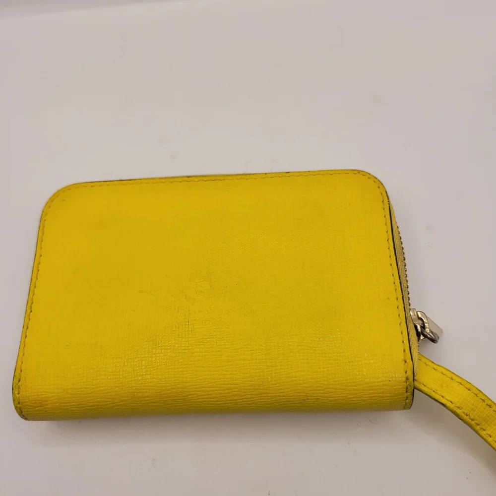 Furla Yellow Leather Wallet Vibrant Smooth Finish